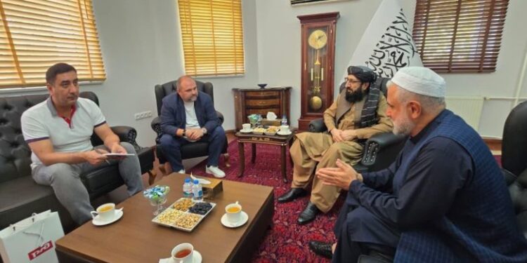 سرپرست سفارت افغانستان در عشق‌آباد با نماینده خط آهن روسیه دیدار کرد